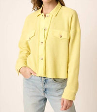 Mittoshop - Waffle Knit Cropped Shacket