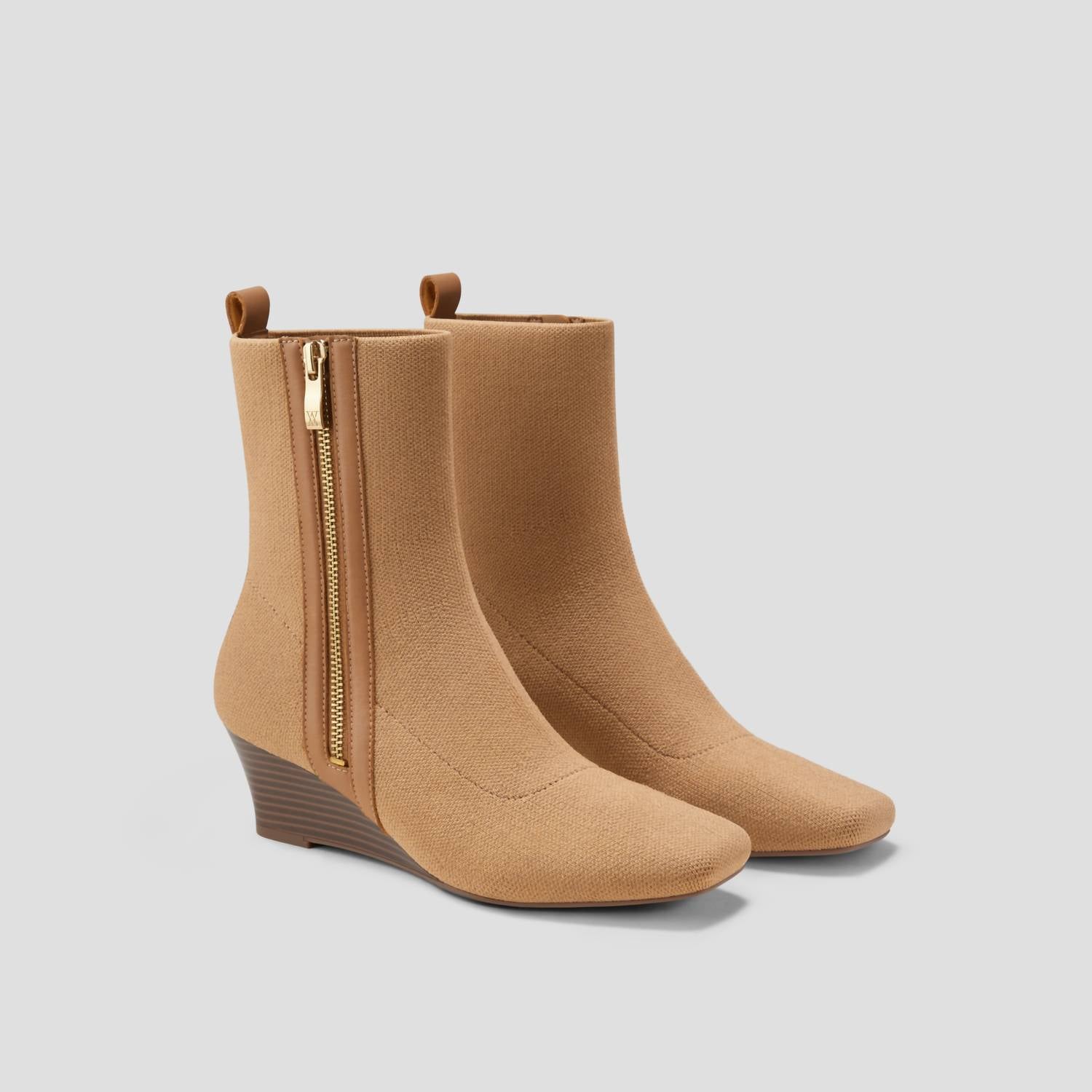 Vivaia - Women's Micaela Knit Wedge Ankle Booties