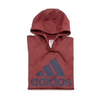 adidas Men's Favorites Graphic Hoodie in legacy red - men's shirt - detail view