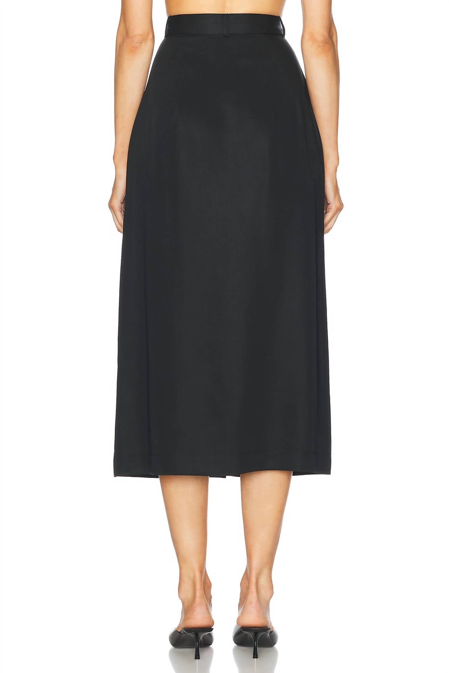 Matthew Bruch - Button Front Midi Skirt