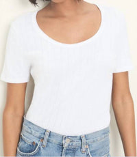 Michael Stars - Cecile Pointelle Short Sleeve Crew Tee