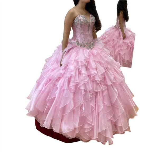 Mary'S Bridal - Beaded Floral Accent Quinceañera Dress