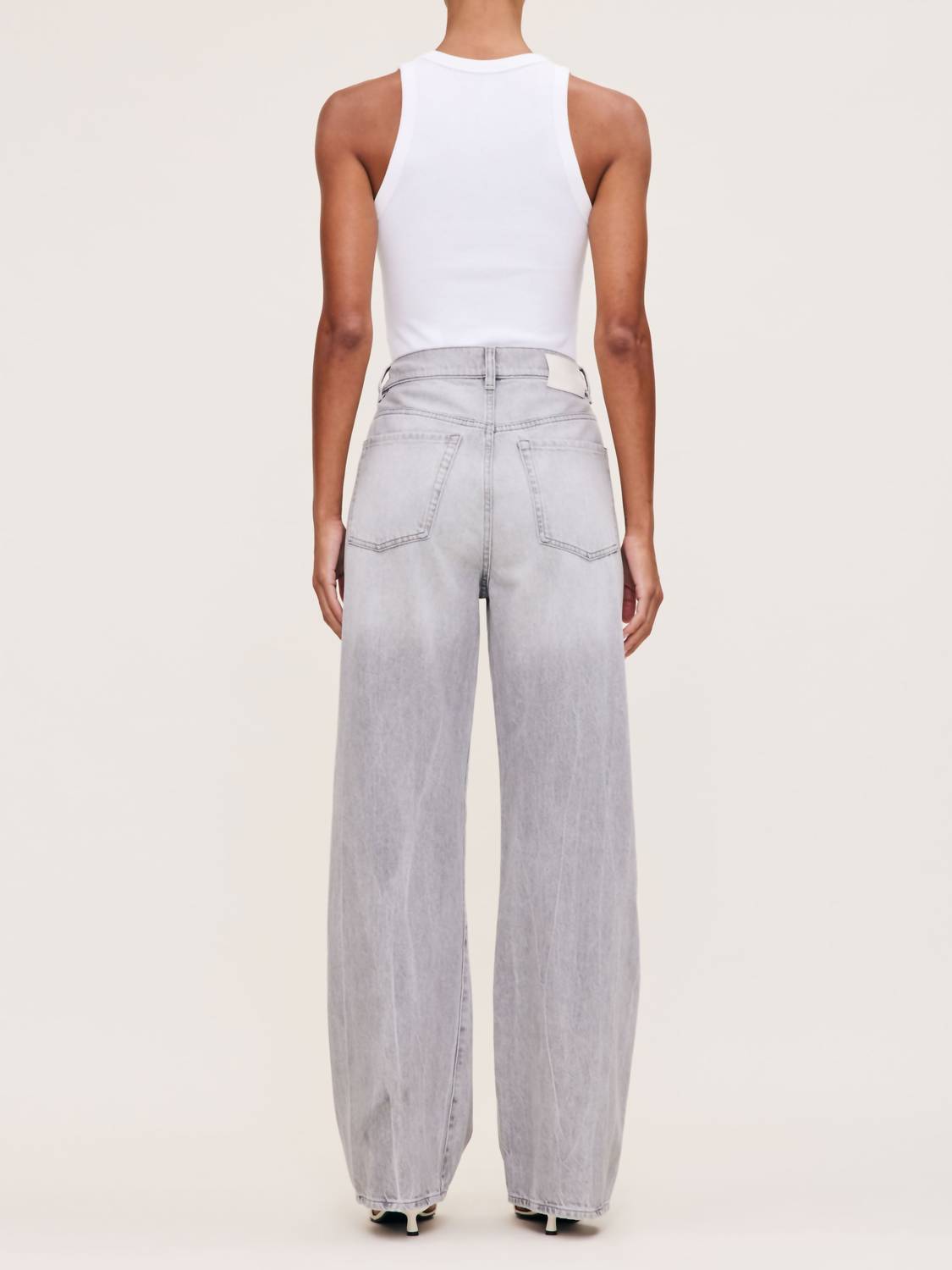 DL1961 - Women's Taylor Relaxed Barrel 31" Jean in light smoke - women's jeans - alternate view