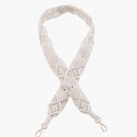 Jen & Co. Women's Woven Macrame Crossbody Purse Strap in natural - women's item