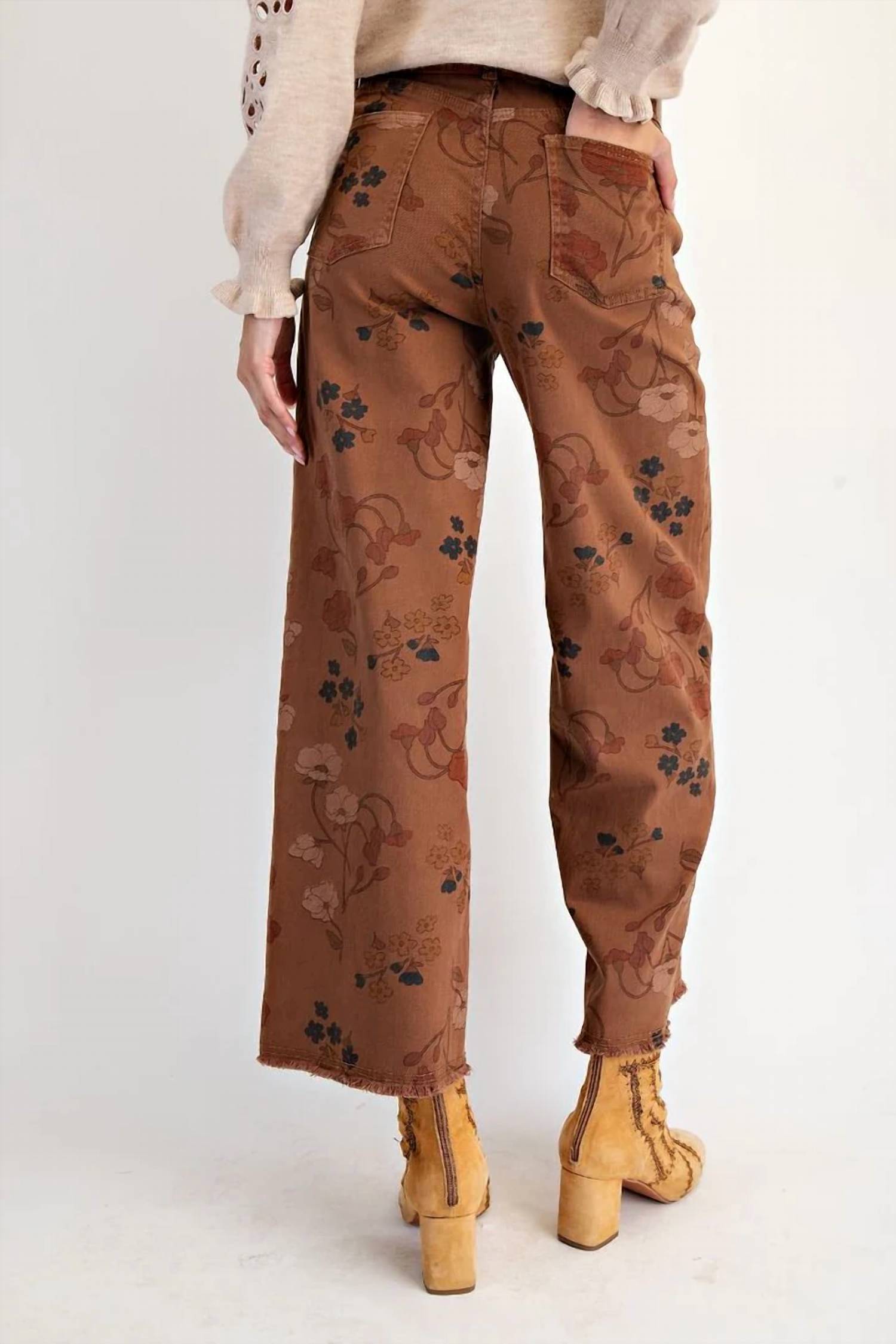 Easel - Flora Twill Pants