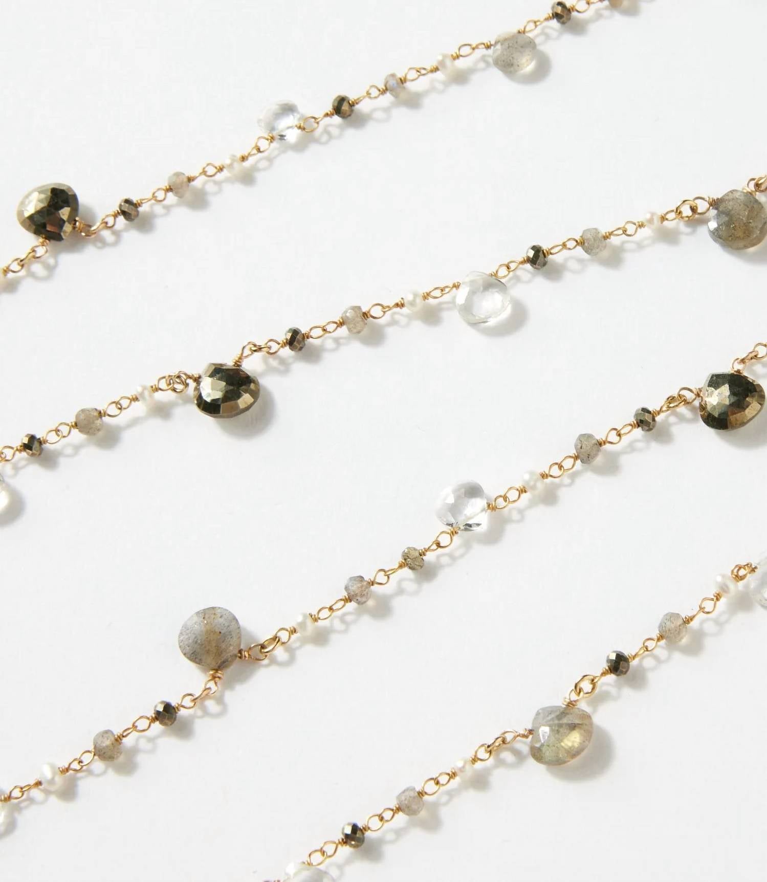Native Gem - Women's Long Beaded Gemstone Necklace