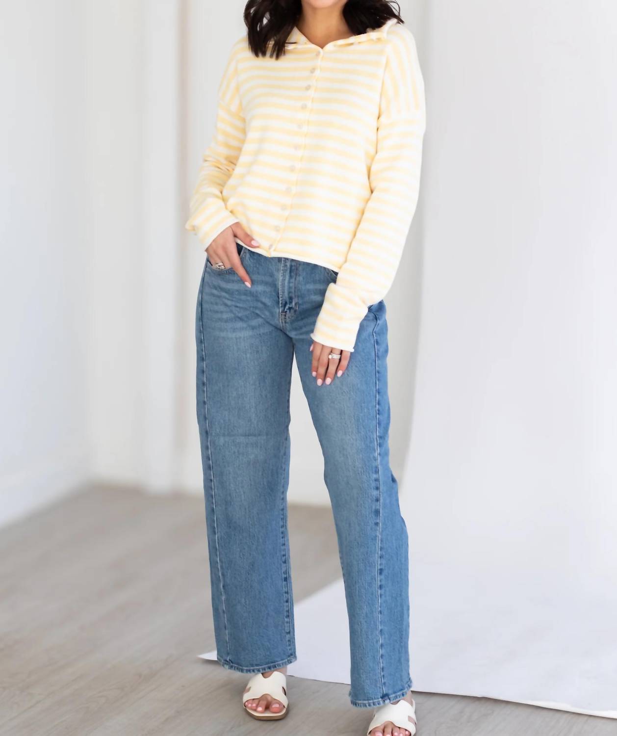 Just Black Denim - Stretch Slight Barrel Twist Jean