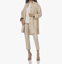 By Malene Birger - Cropped Lamb Leather Trousers