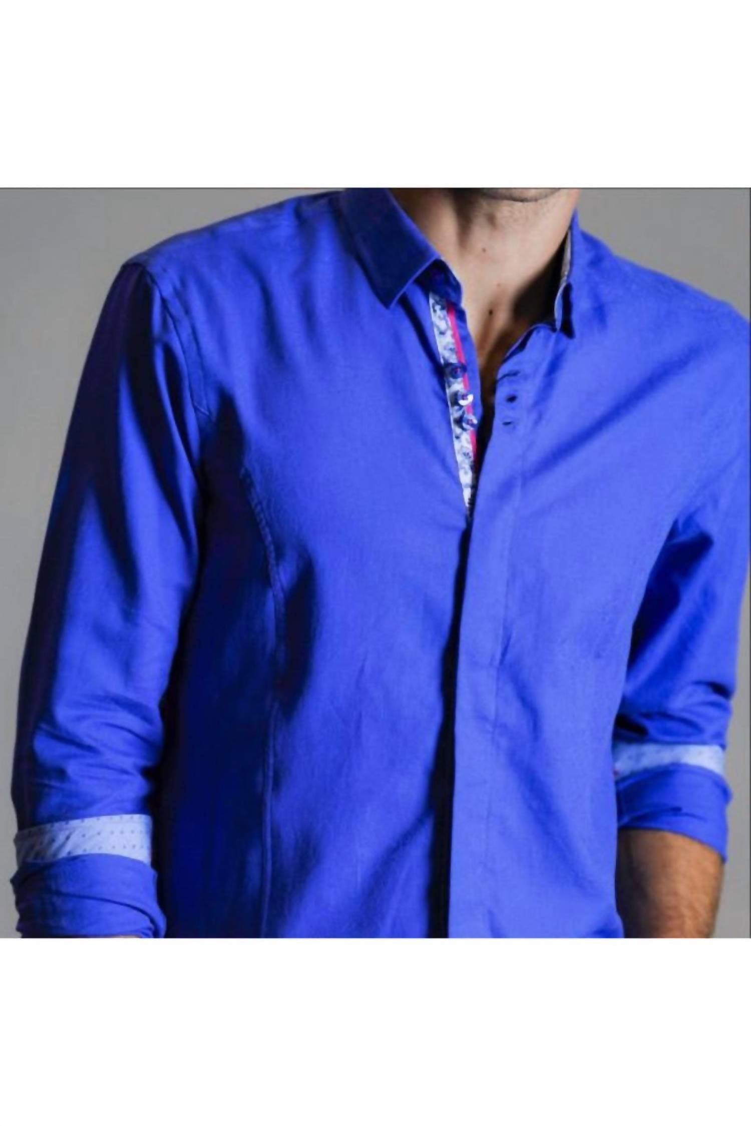 Eight X - Men's Paisley Button Down Jacquard Shirt