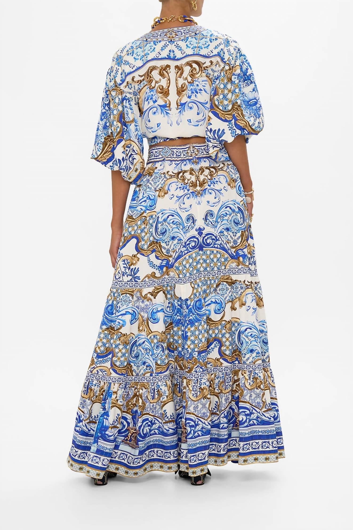 Camilla - High Waisted Tiered Skirt