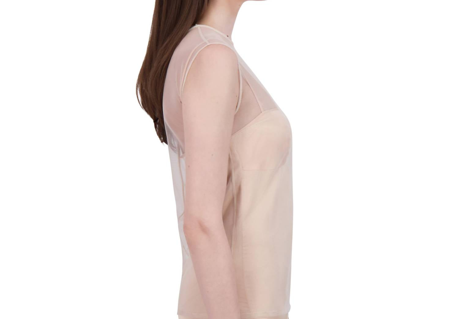 Bethelhelena - Gilded Fairy Crew Neck Tulle Top