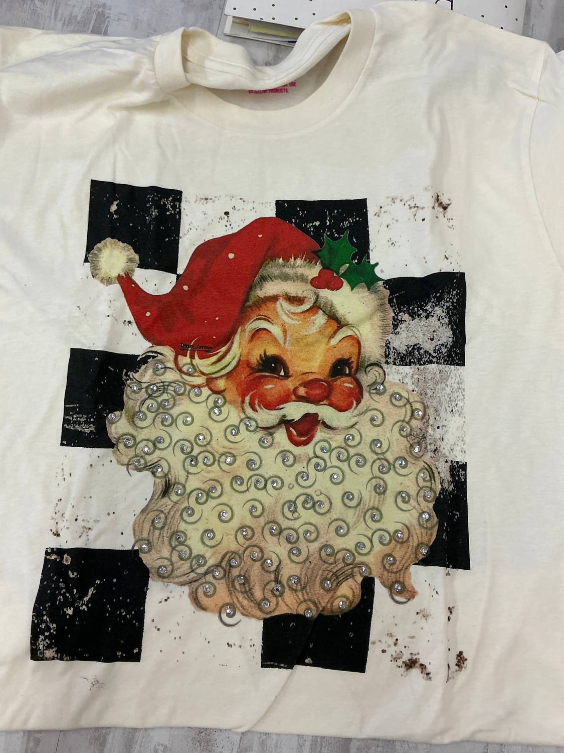Raisin' Arrows - Women's Checker Santa Tee