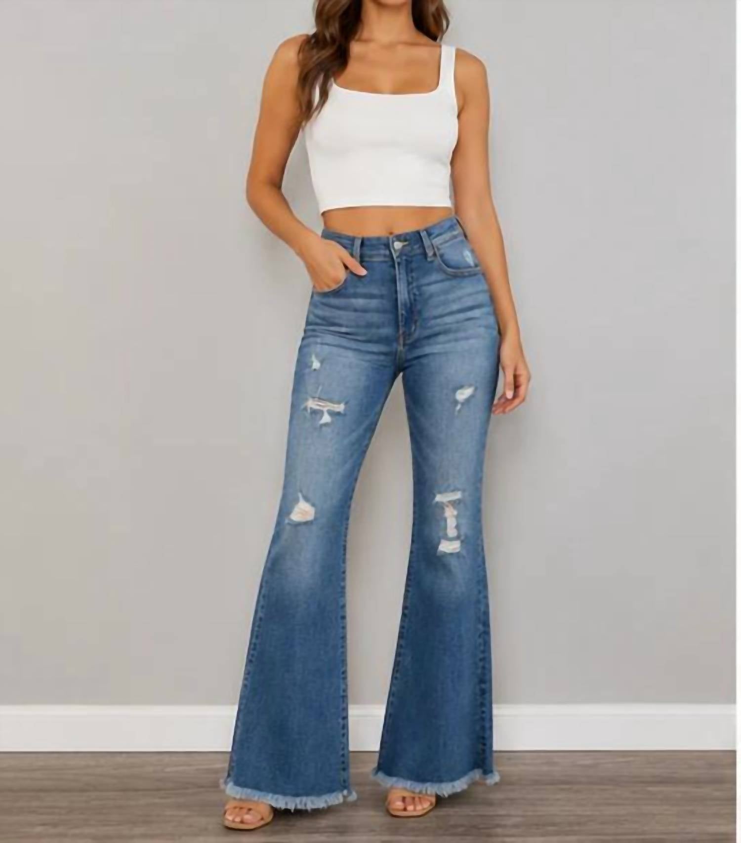 Kancan - High Rise Super Flare Jeans