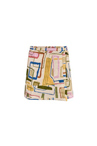 HUNTER BELL Powell Mini Skirt in montauk tapestry - women's skirt - view 6