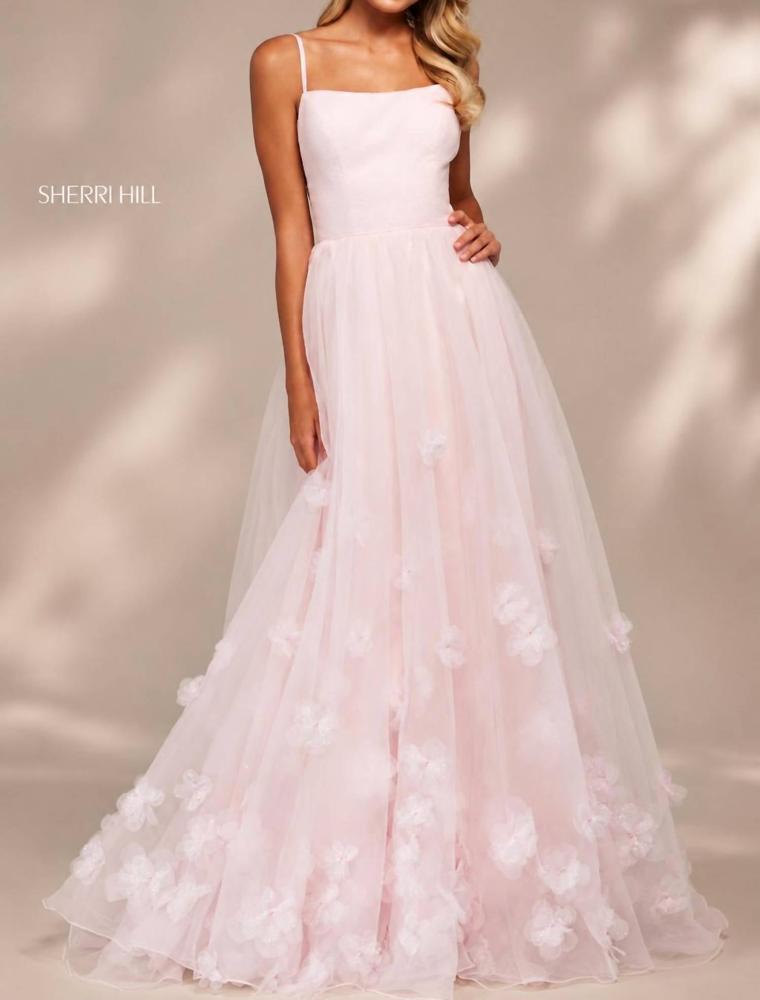 Sherri Hill - Women's Glitter Tulle Formal Gown