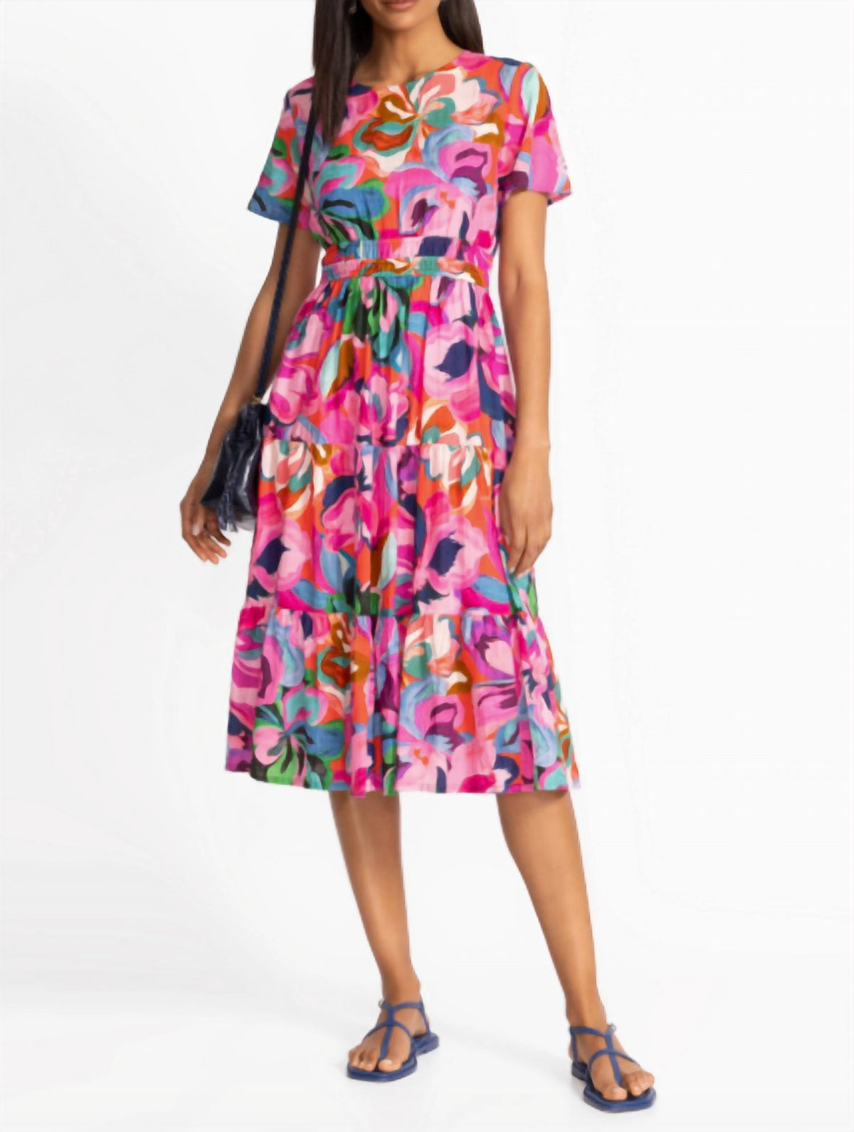 Johnny Was - Smocked Tier Midi Dress