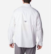 Columbia Super Tamiami Long Sleeve Shirt in sorbet multi gingh - men's shirt - alternate view