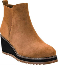 Corkys Footwear - Women's Let's Get Lost Faux Suede Wedge Booties
