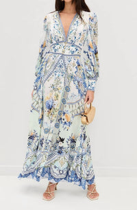 Camilla - Shaped Waistband Maxi Dress