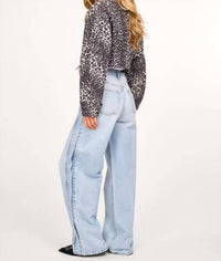 Ganni - Leopard Cotton Tweed Jacket