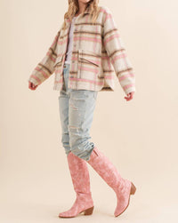 Blue B - Cozied Up Plaid Jacket