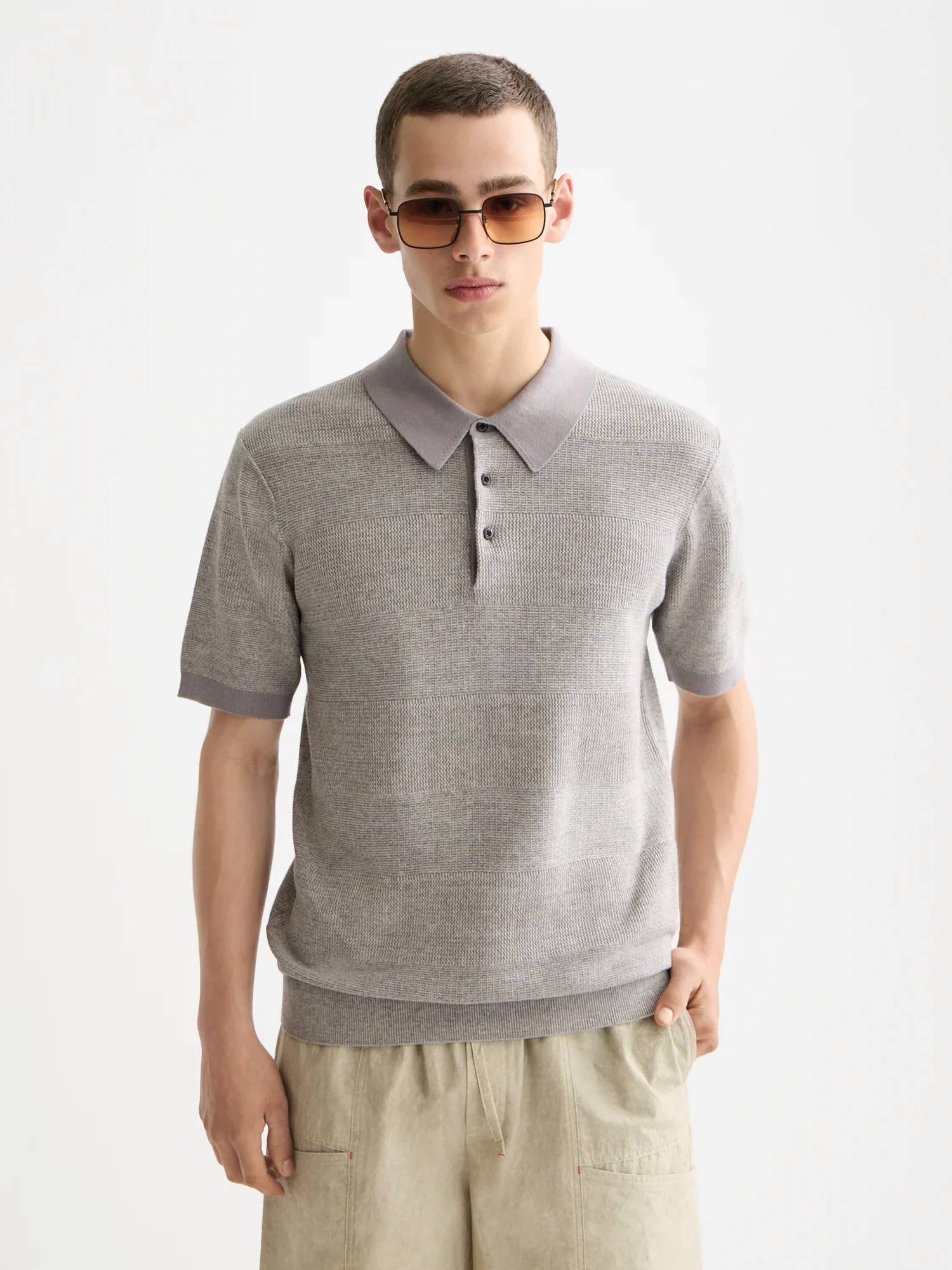 Scotch & Soda - Knitted Tonal Striped Regular Polo