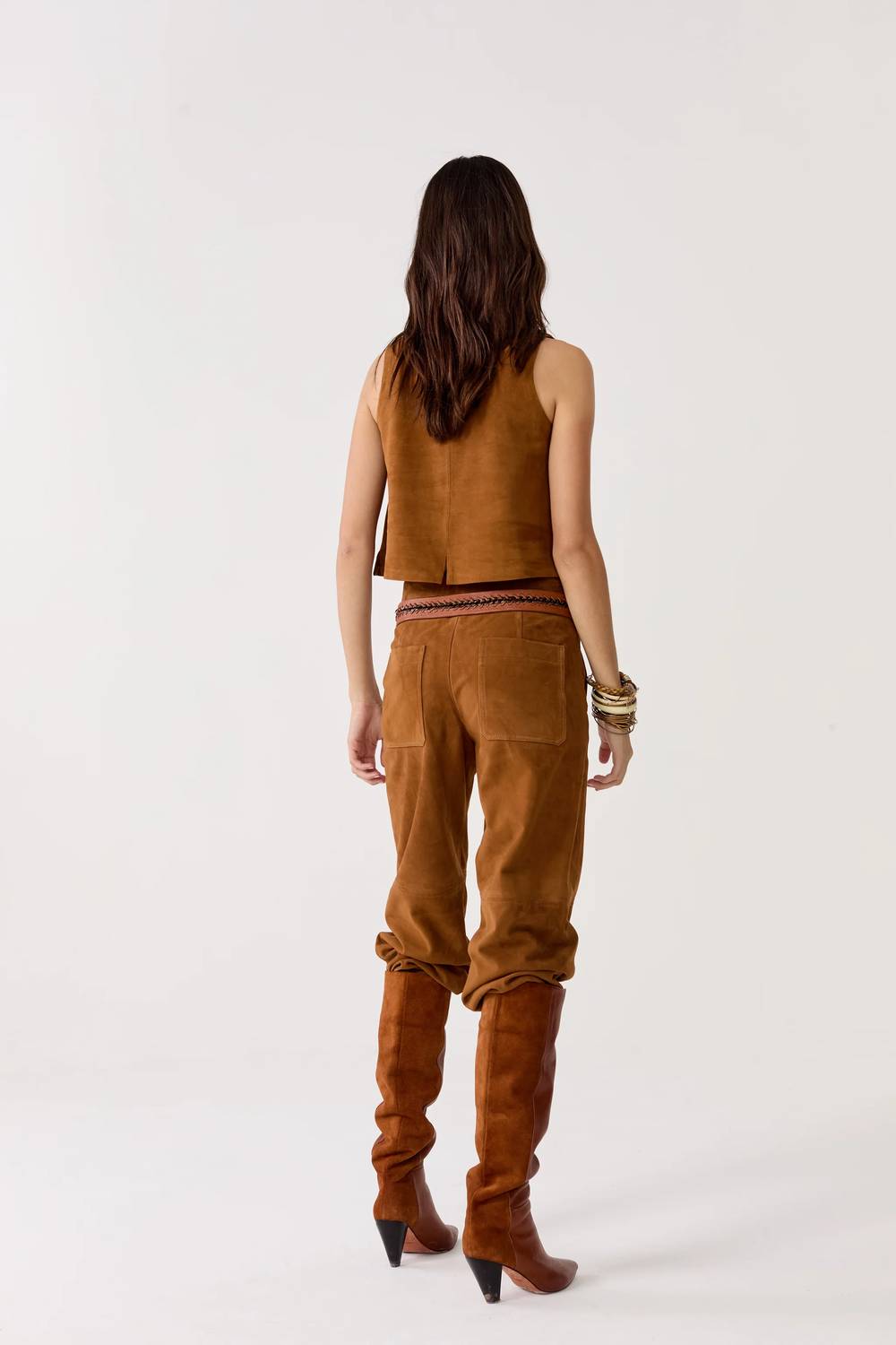 Lanhtropy - Avery Goat Suede Pants