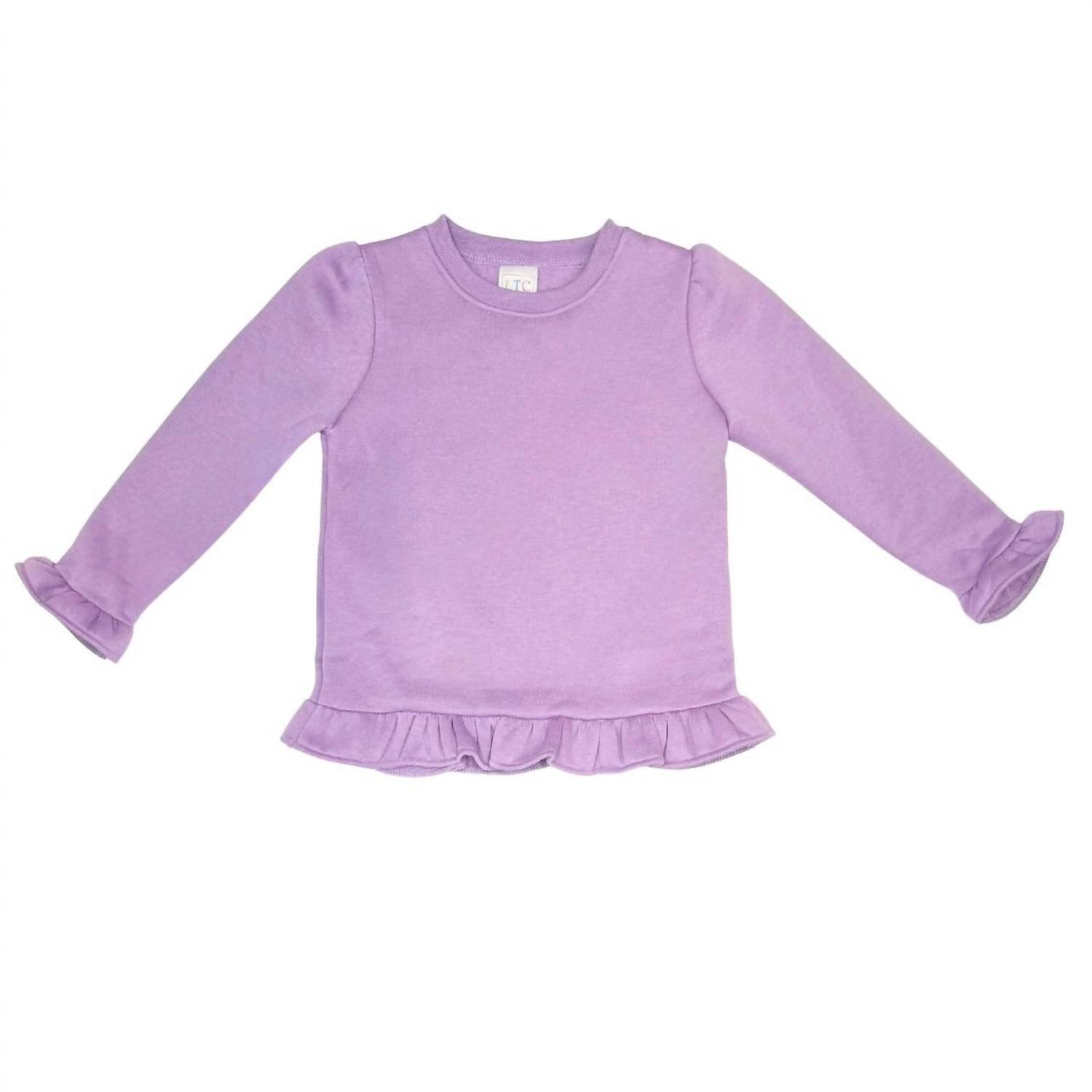 Love That Cotton - Girl's Ruffle Bottom Sweatshirt