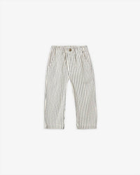 Rylee + Cru Baggy Pant in navy pinstripe - kids' jeans - view 5