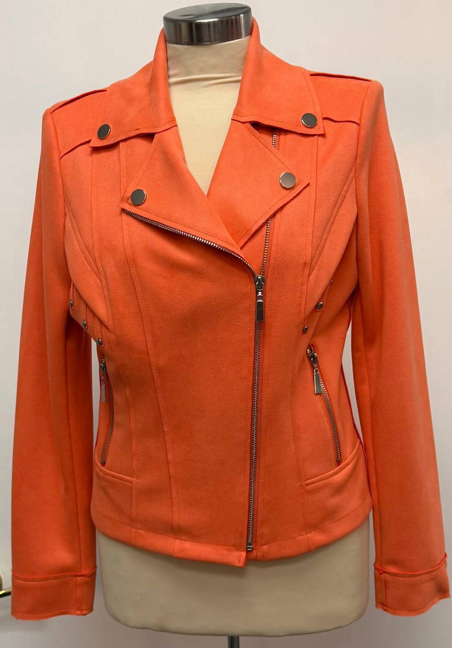 Frank Lyman - Casual Waist-length Leather Jacket