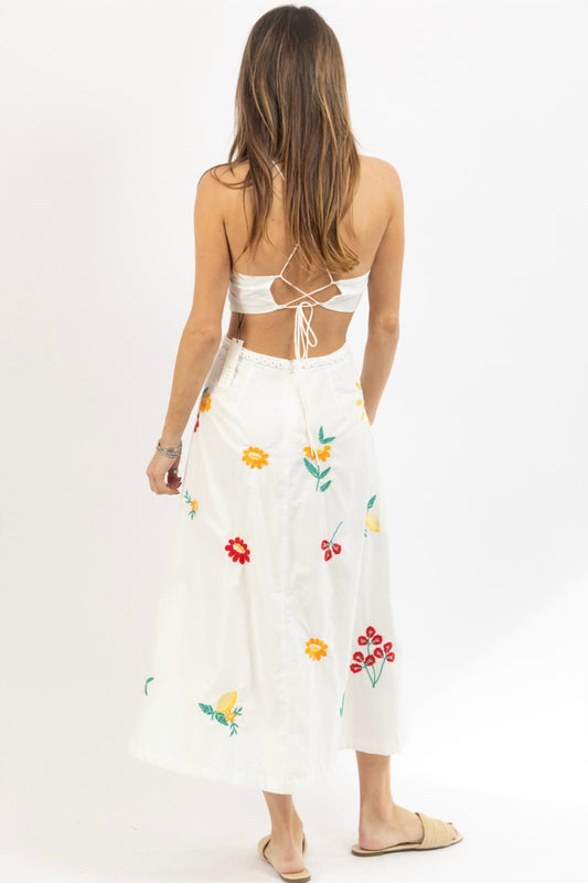 Mable - KIARA EMBROIDERED MIDI DRESS