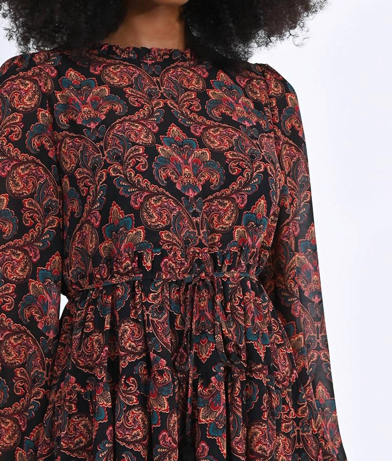 Molly Bracken - Paisley Print Mini Skater Dress