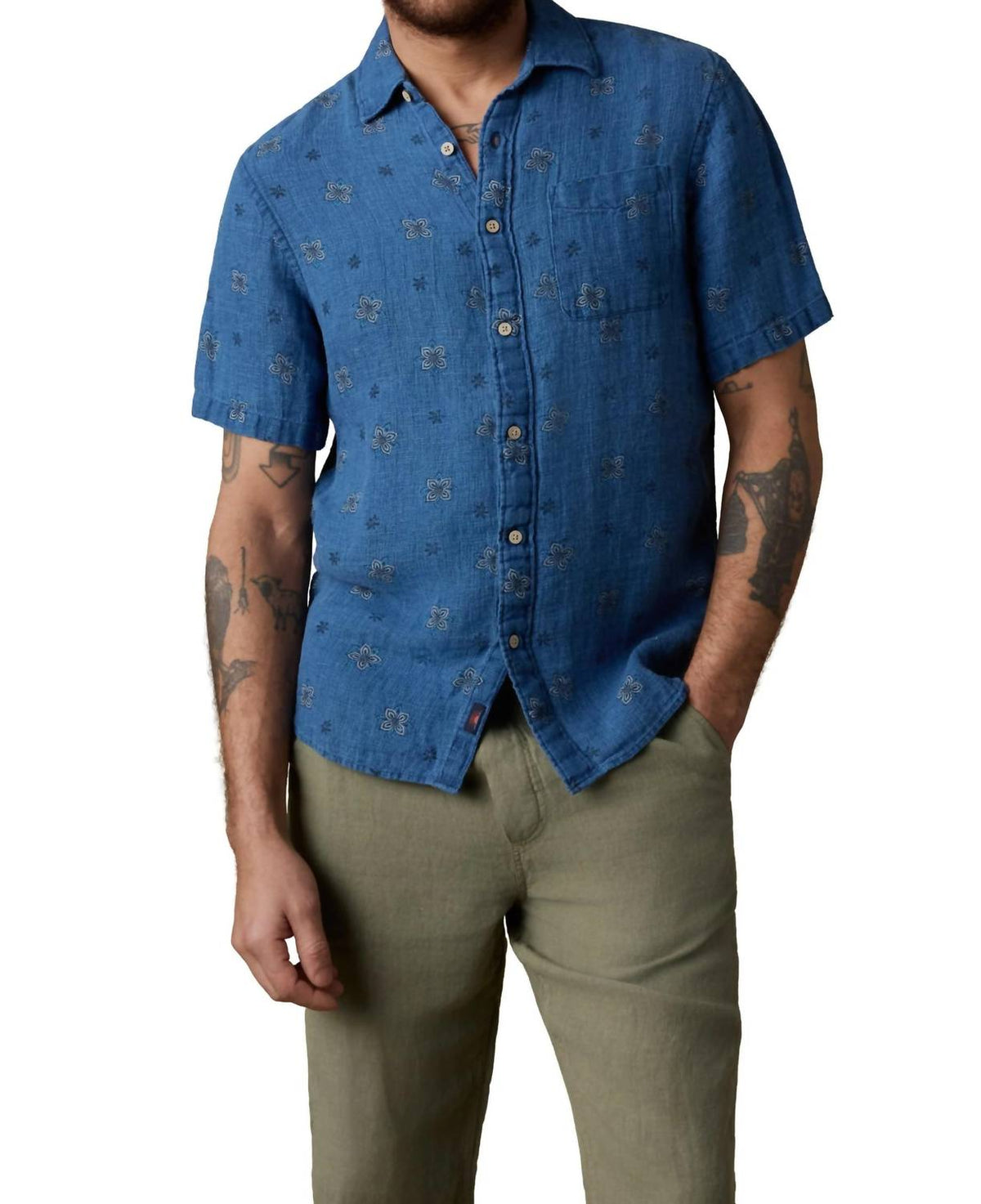 Faherty - Short Sleeve Palma Linen Shirt