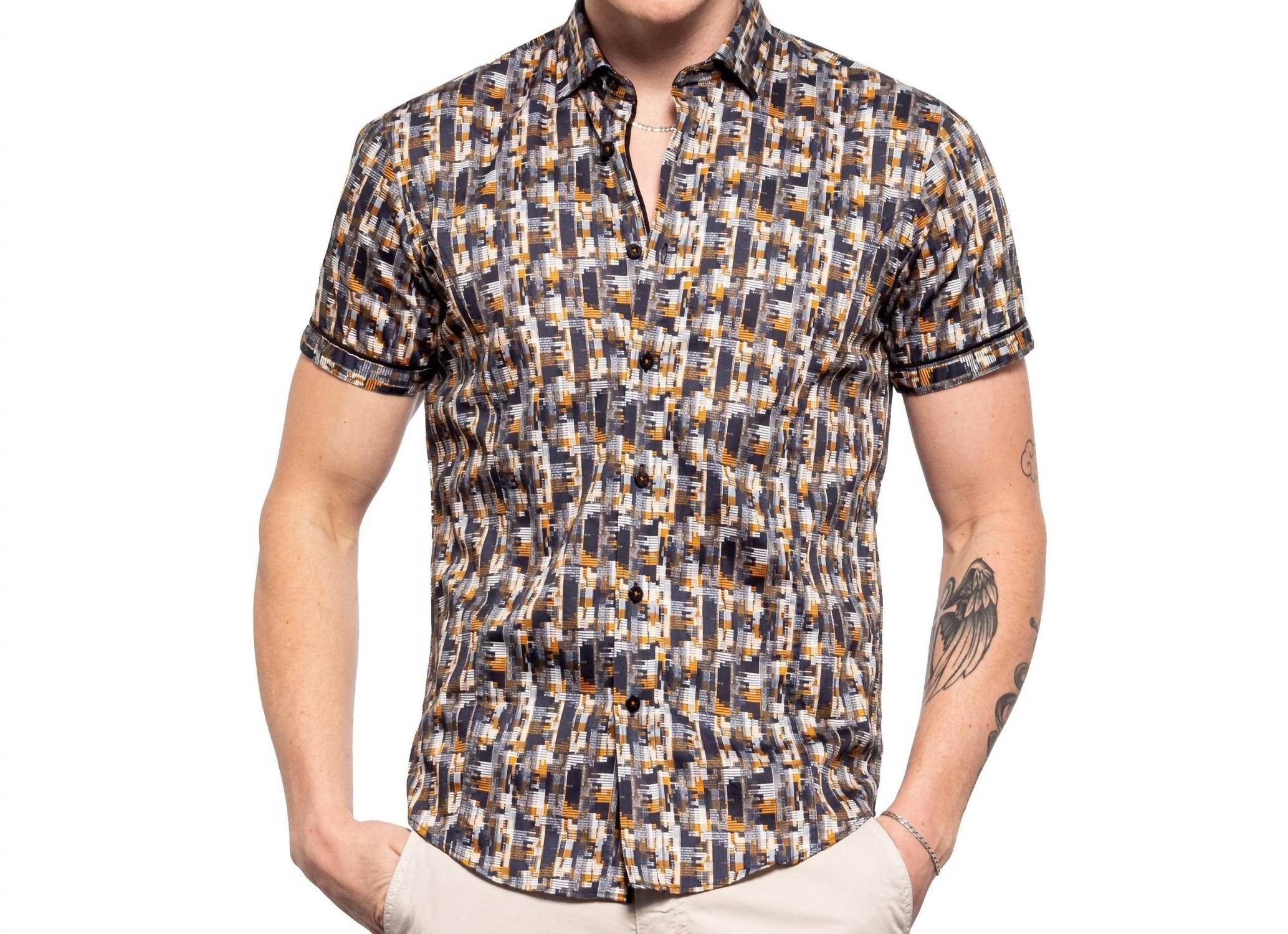Eight X - Golden Glitch Short Sleeve Shirt