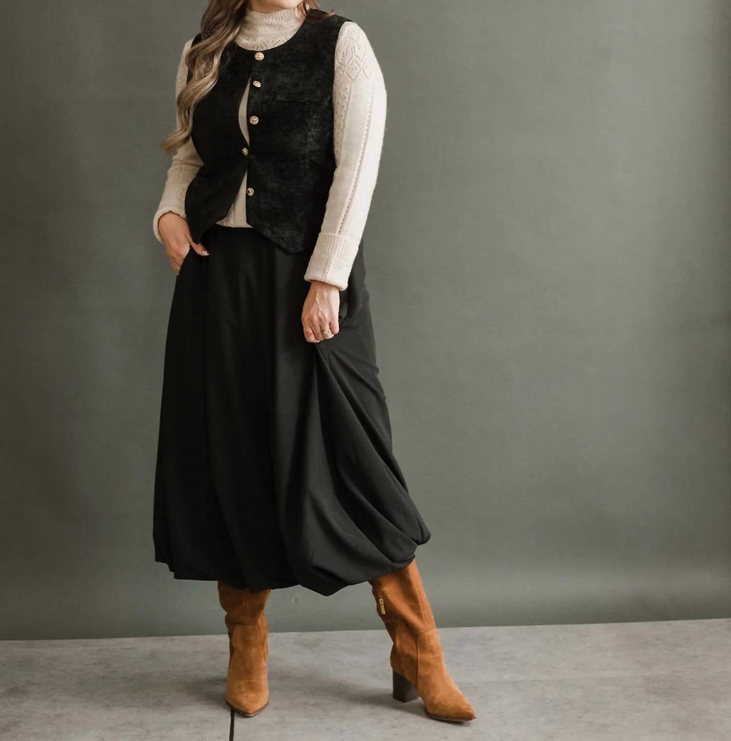 Ichi - Bubble Midi Skirt