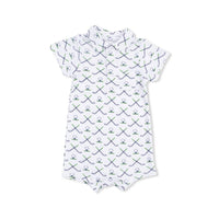 Angel Dear - Kids Simple Golf Ribbed Modal Polo Shortie