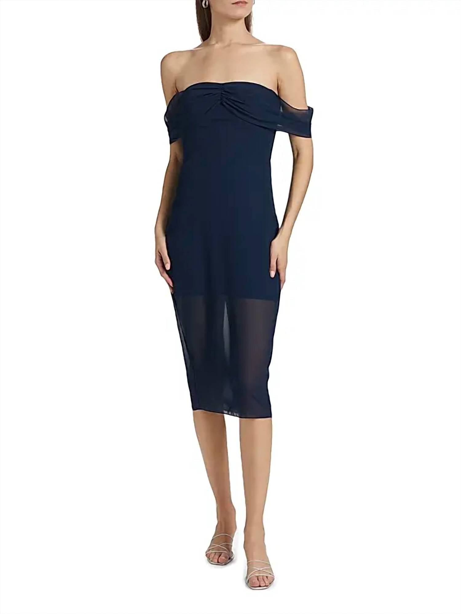 Amanda Uprichard - Darien Off-the-shoulder Midi-dress