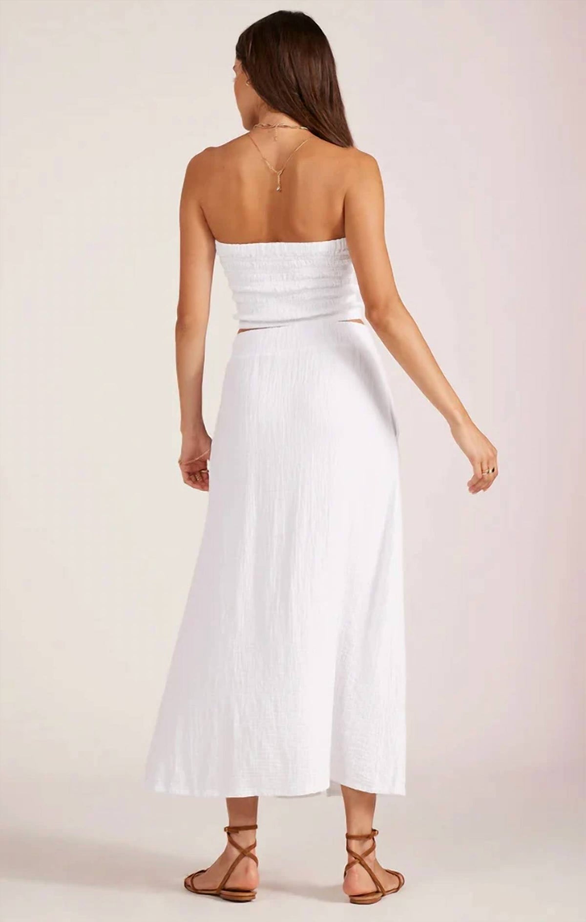 Bobi - Women's Split Front Maxi Skirt