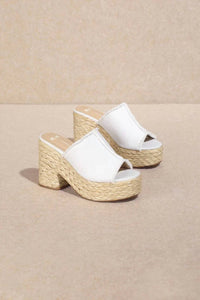 Miim - Women's Alison Peep Toe Braided Platform Sandal