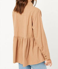 Hayden La - Peplum Button Up Shirt