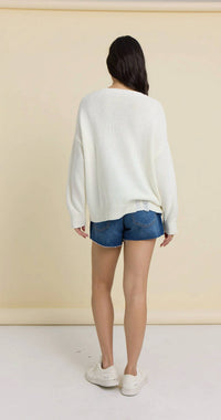 Vintage Havana - American Flag Distressed Sweater