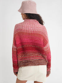 525 America - Women's Ombre Mockneck Pullover Top