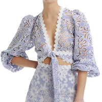 Waimari - Cecil Embroidered Eyelet Top