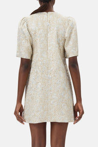 Ganni - Metallic A-line Mini Dress