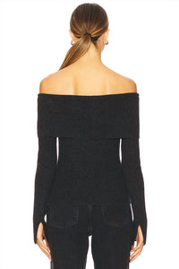 Naadam - Wool Cashmere Off The Shoulder Cardigan