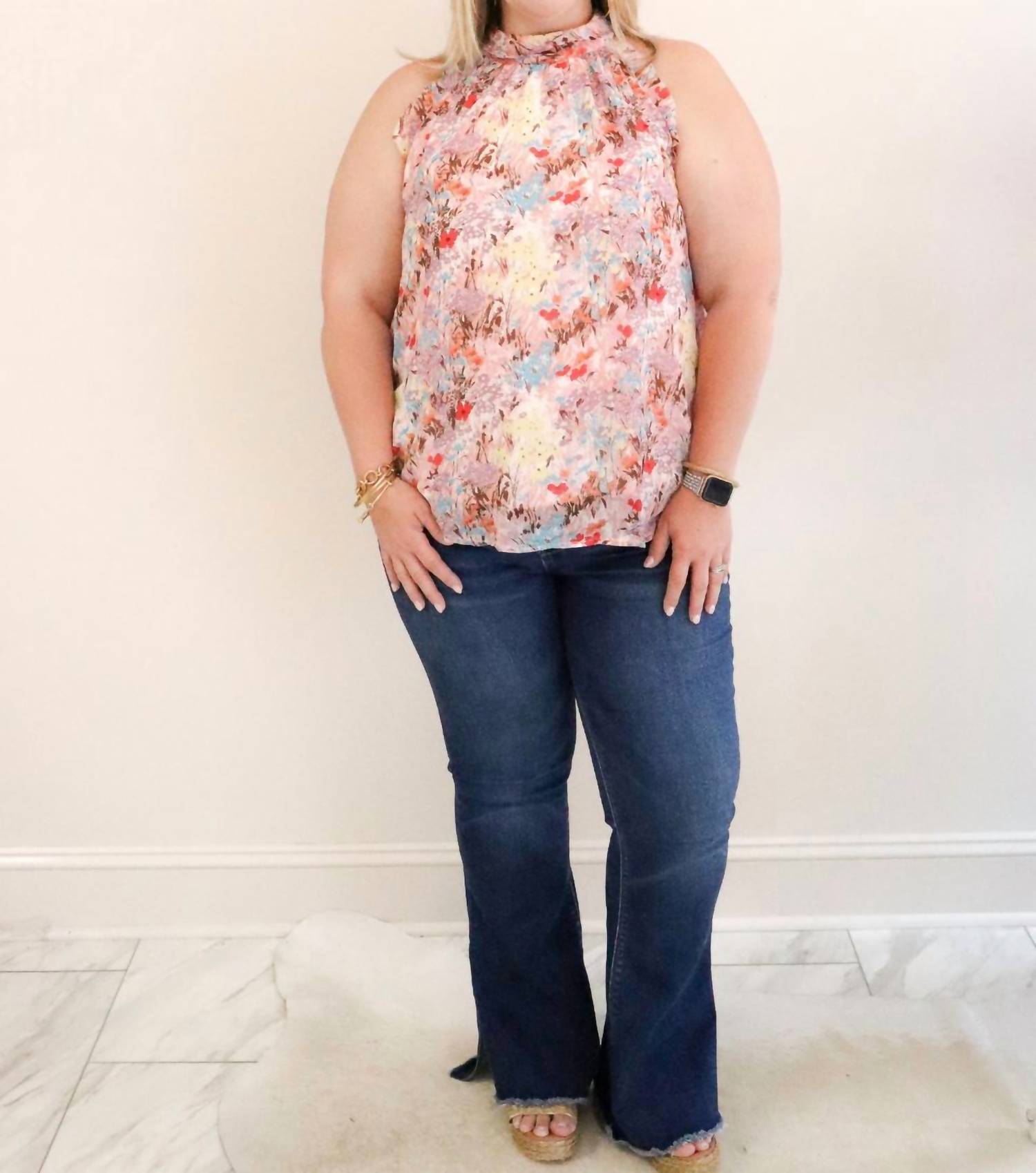 YORYO CHIFFON FLORAL TOP
