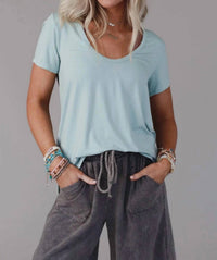 Three Bird Nest - Scoop Neck Bralette Tee