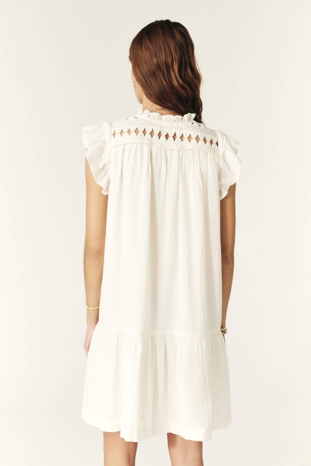 Ba&Sh - Bluma Flared Cut-out Detail V-neck Dress
