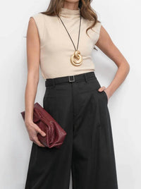 Greylin - Paloma Funnel Neck Knit Top