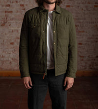 Iron & Resin Men's Cornerstone Jacket in khaki green - men's jacket